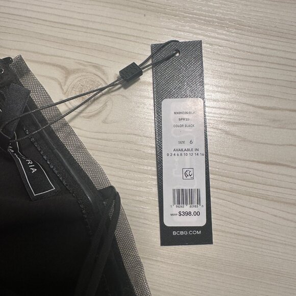 NWT BCBG MAXAZRIA SHEER CORSET MIDI DRESS SIZE 6 - Picture 14 of 15